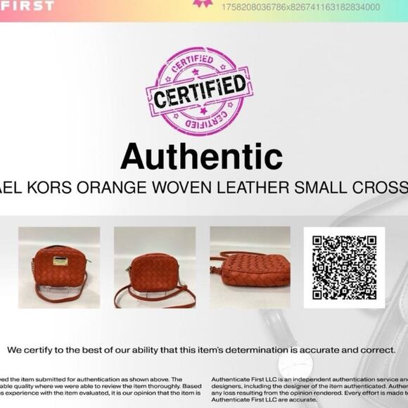 Michael Kors Jet Set Woven Leather Crossbody Bag - Picture 6 of 7